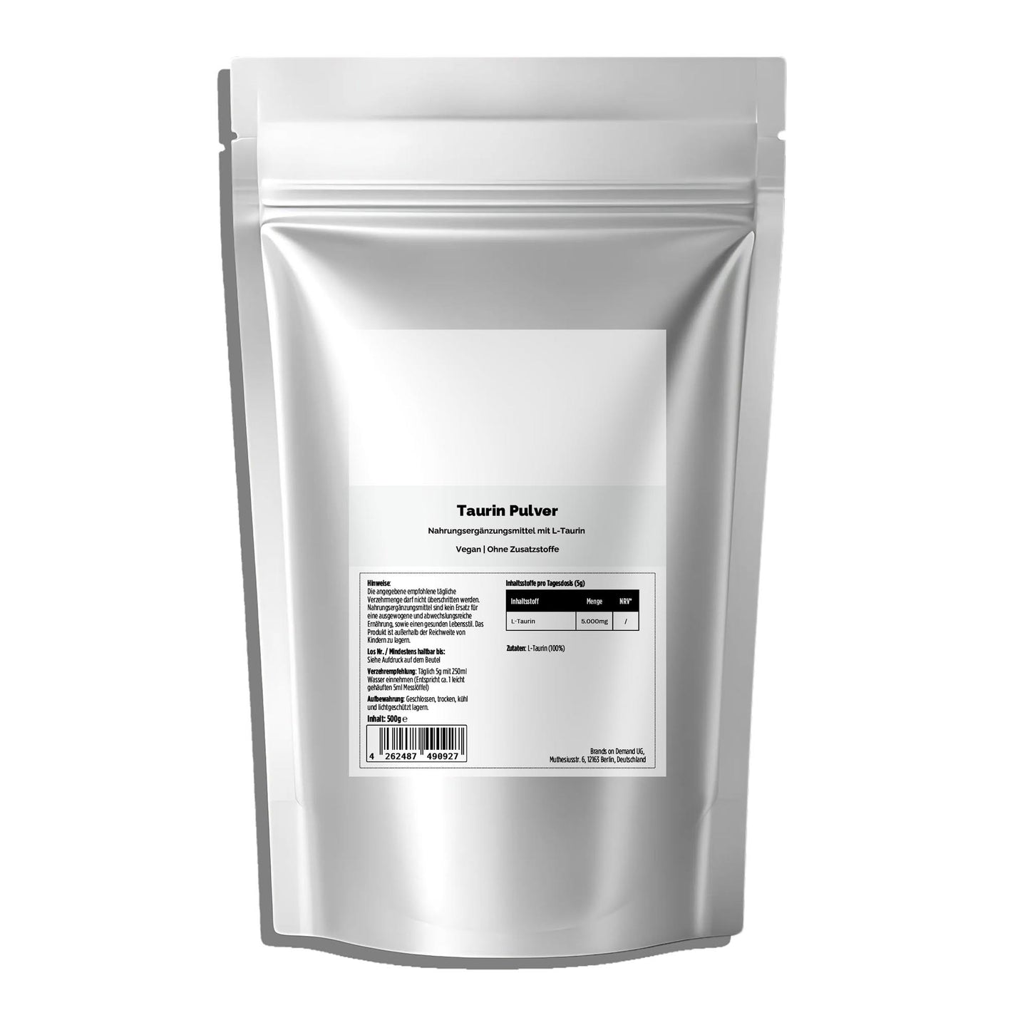 Taurine Powder - 500g Doypack