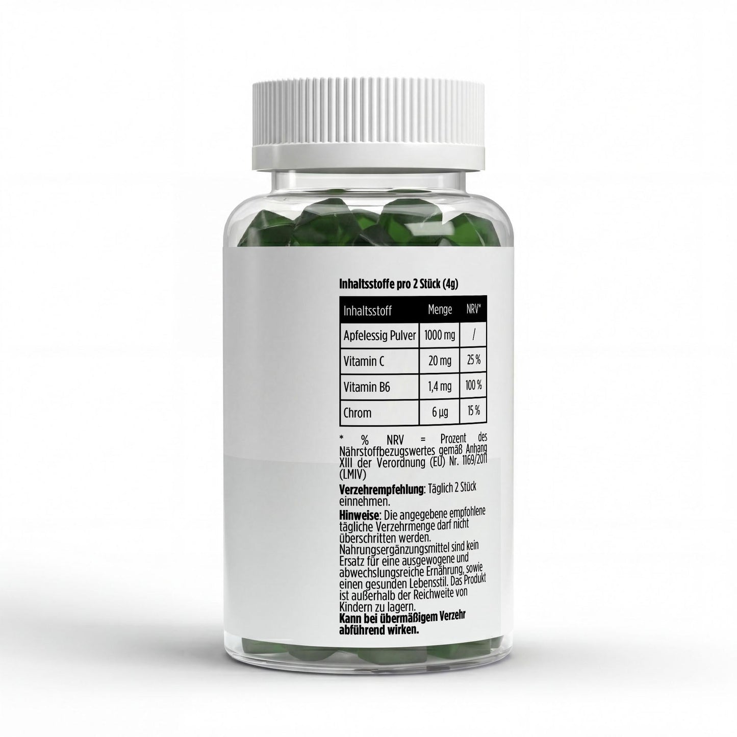 Apple Cider Vinegar + C + B6 + Chromium Gummies - 60 pcs