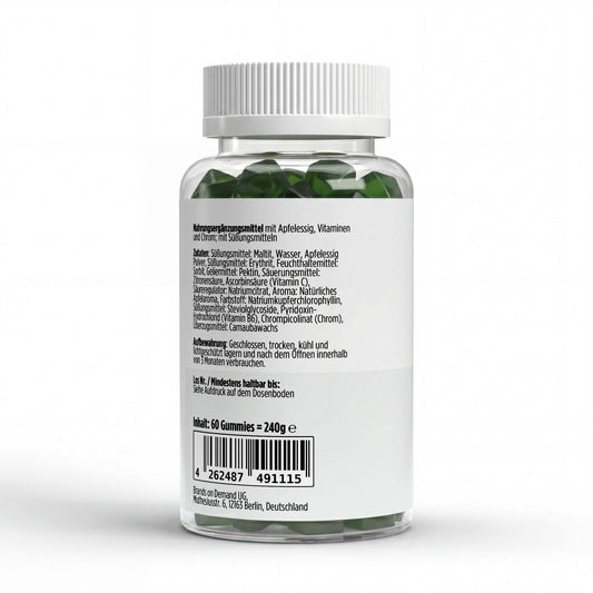 Apple Cider Vinegar + C + B6 + Chromium Gummies - 60 pcs