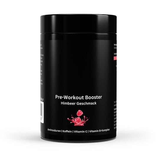Pre-Workout Booster Raspberry – 190mg Caffeine | 80 Servings (520g)