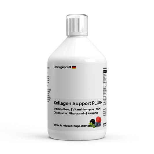 Collagen Support PLUS+ Shots (1500 DA) - Wild Berry - 500ml