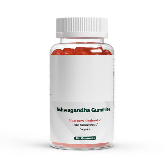 Premium Ashwagandha Gummies - 300mg Extract + Vitamin B6 for Stress Relief