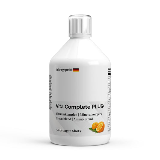 Vita Complete PLUS+ 50 vegan Shots - Fresh Orange - 500ml