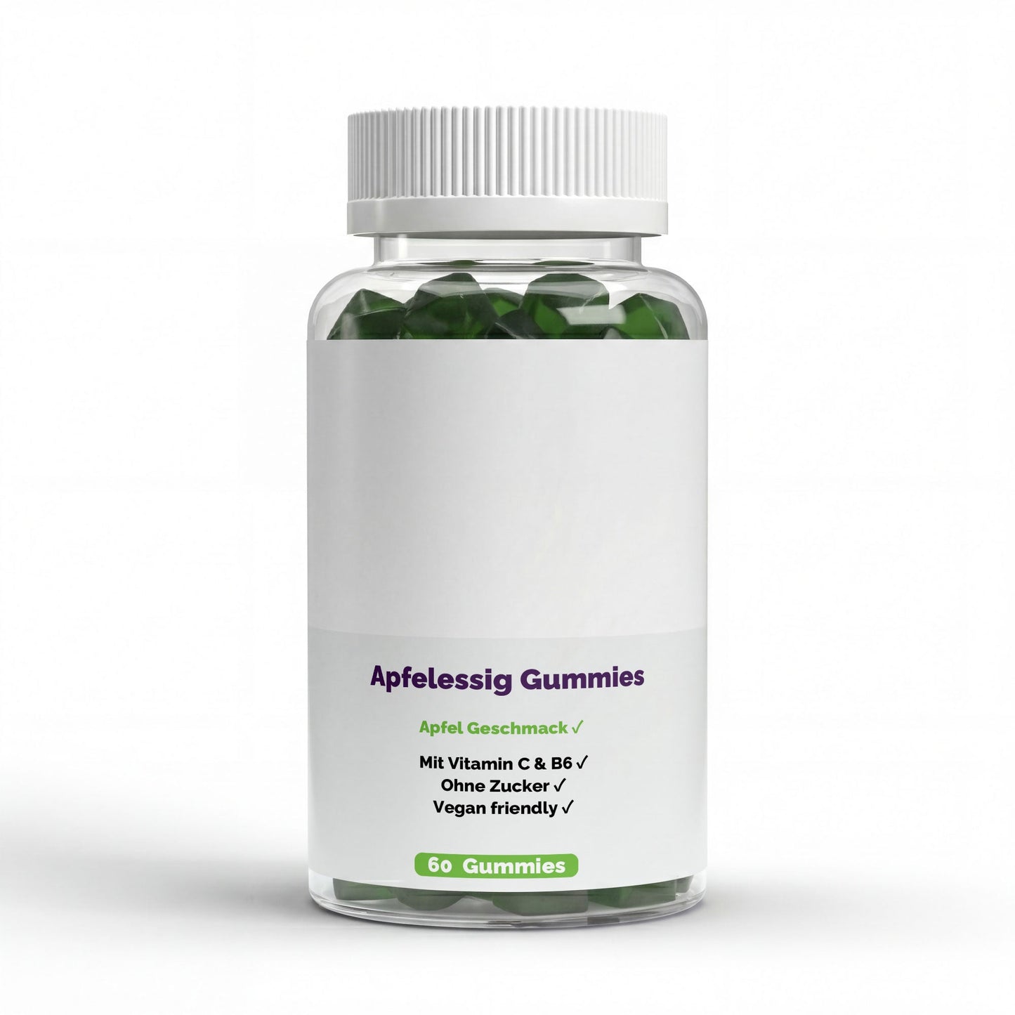 Apple Cider Vinegar + C + B6 + Chromium Gummies - 60 pcs