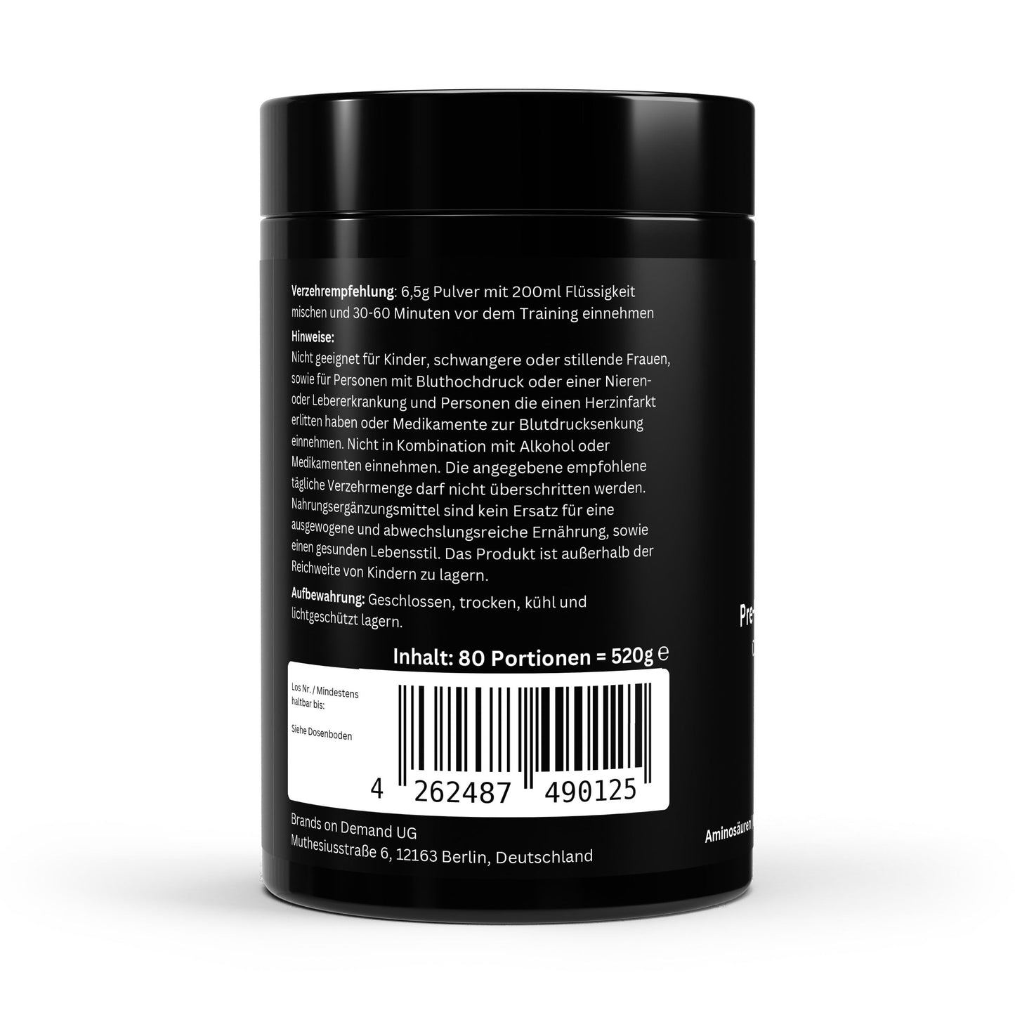 Pre-Workout Booster Orange - 520g